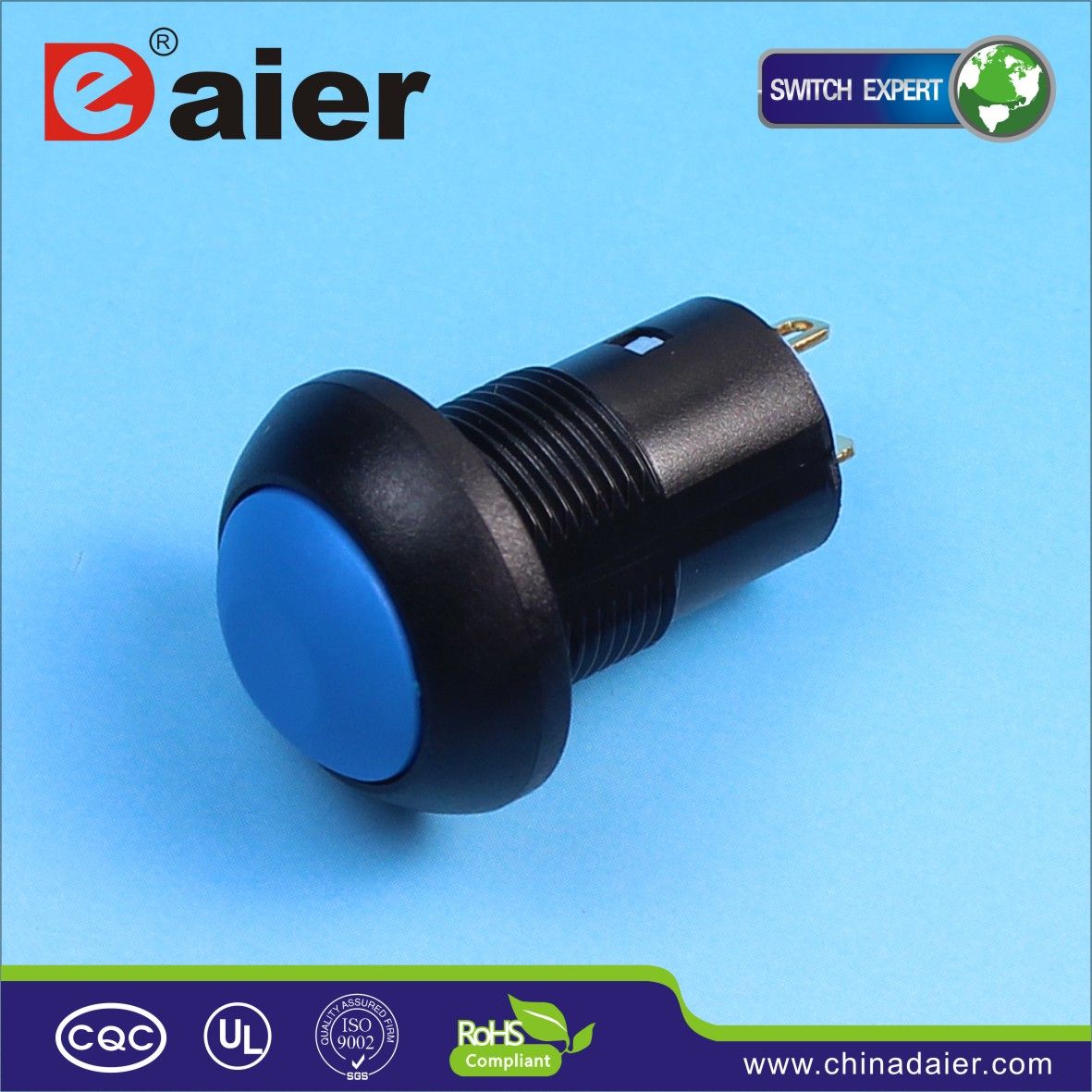 12mm Small on off Latching Push Button Switch (DS-12B-L)