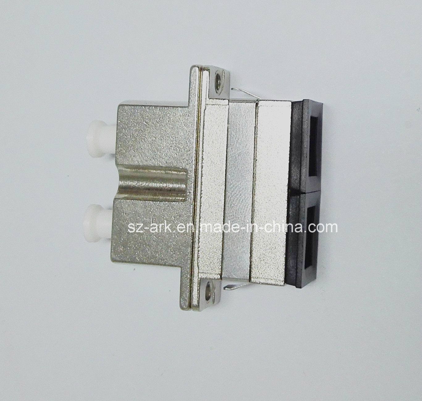 LC/Sc Duplex Hybrid Fiber Optic Adapter