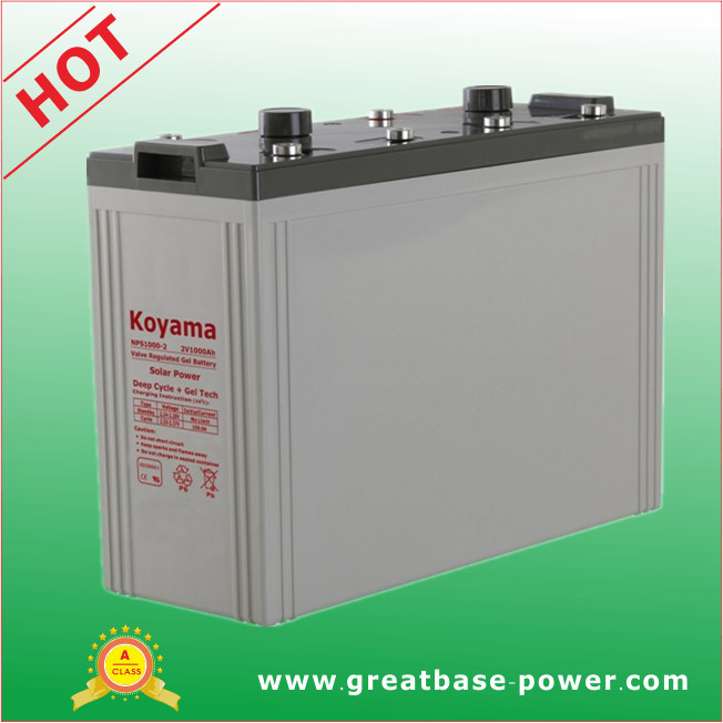 2V Solar Power System Battery Deep Cycle Battery Gel Battery 1000ah