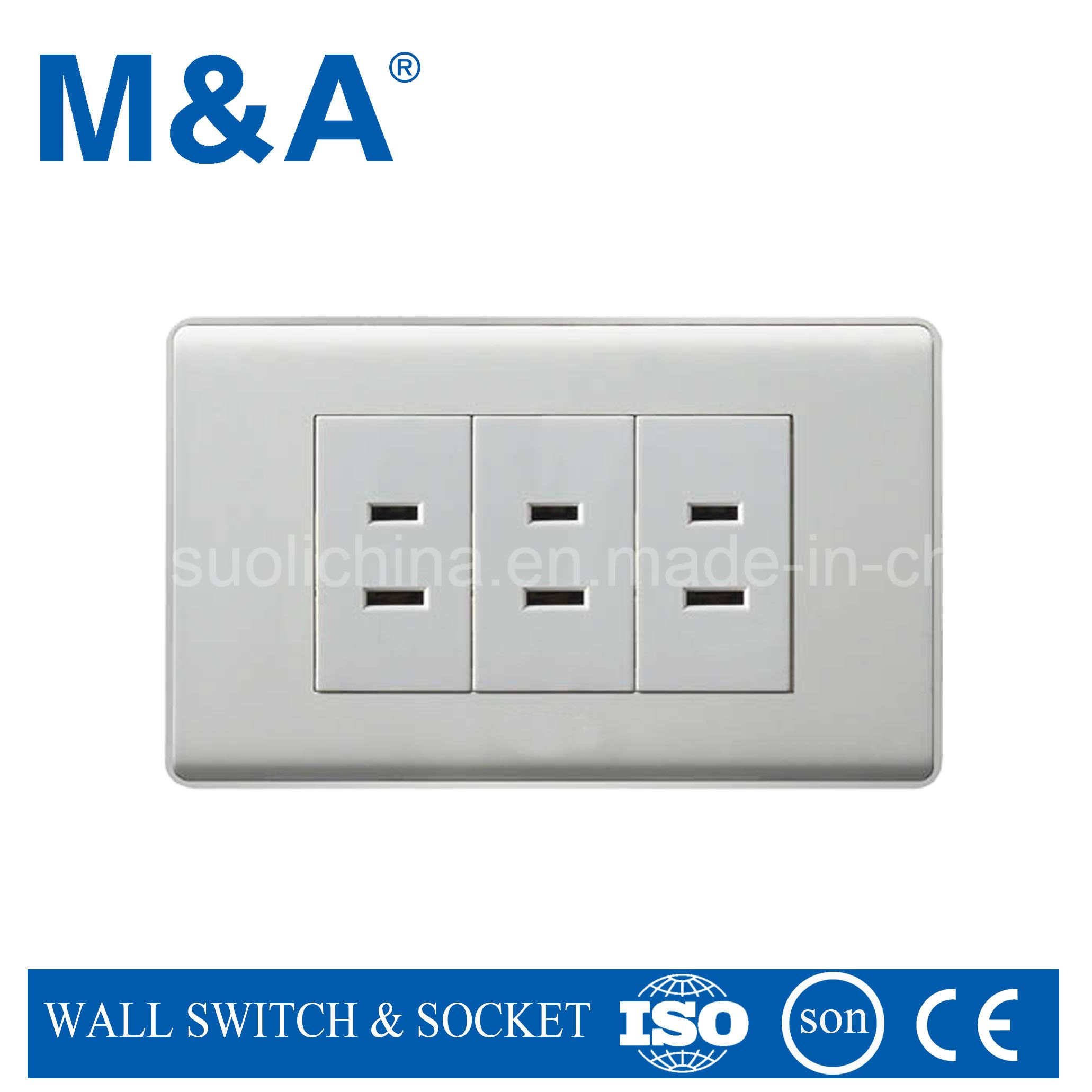 Ma20 Series 3 G 2 Pin Parallel American Wall Socket