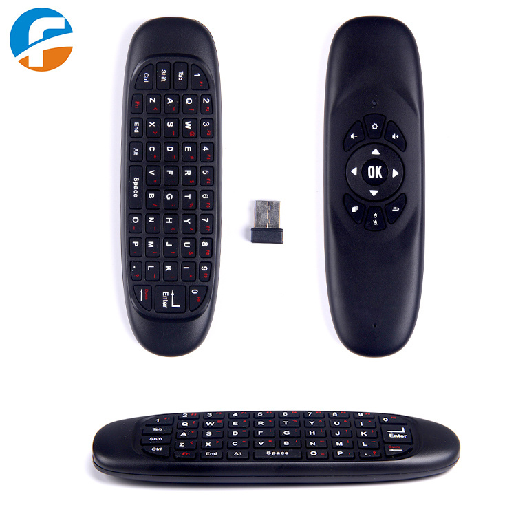 Mini-Qwerty Remote Control/ Air Mouse with Black Colour