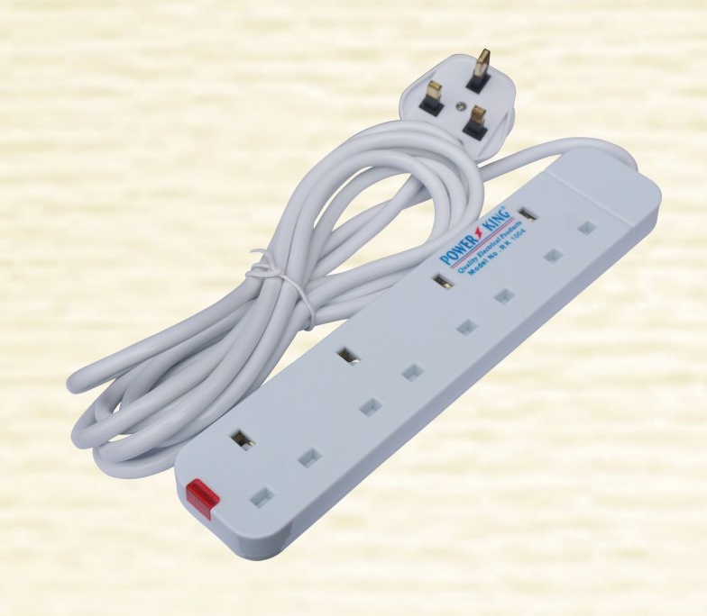 13A Plug 4 Way Universal Multi Adaptor Without Switch