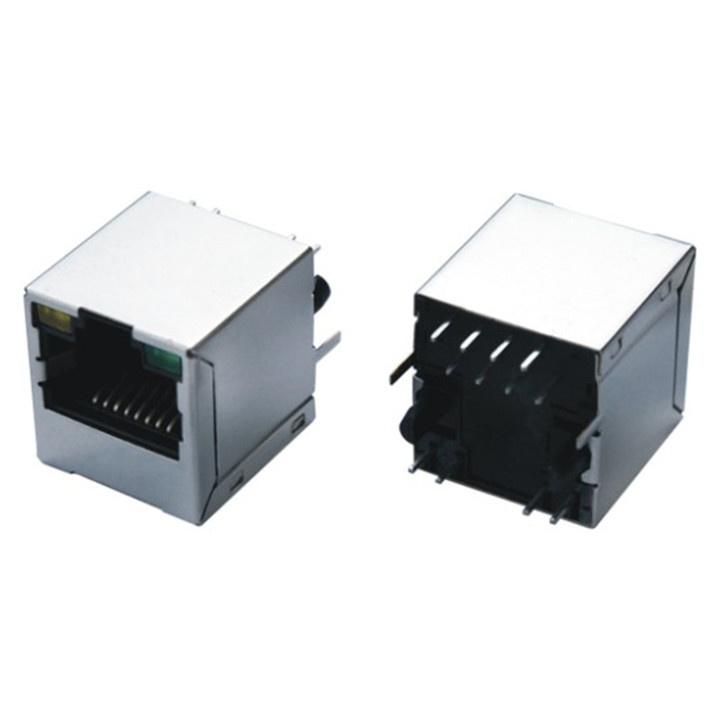 China Factory Vertical RJ45 Network Jack
