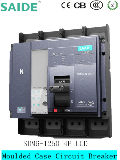 1250A 4p Moulded Case Circuit Breaker MCCB LCD Screen