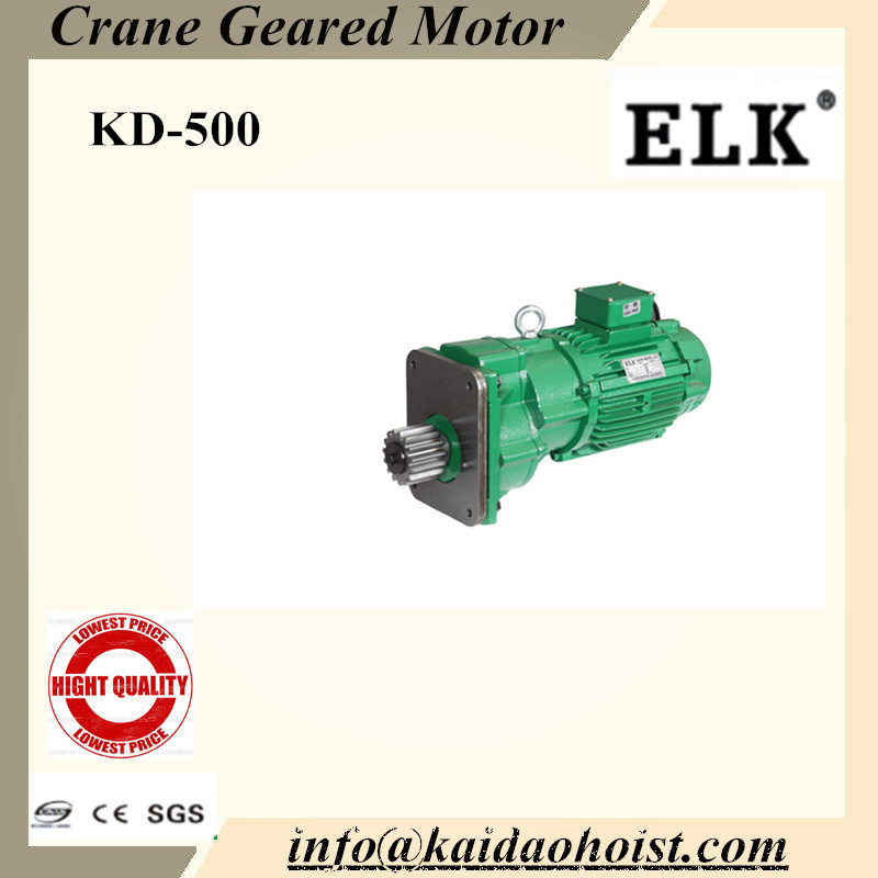 3.75kw Crane Geared Motor with Buffer for End Carriage