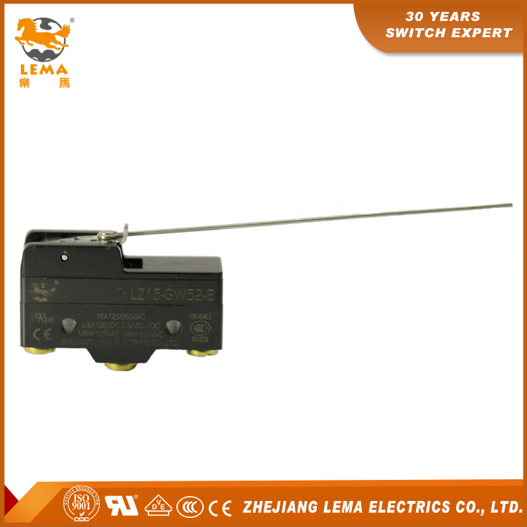 Lema Low Force Wire Hinge Lever Lz15-Gw52-B Micro Switch