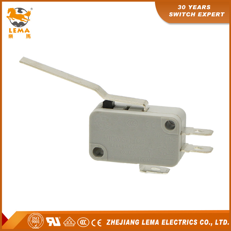 Lema Kw7-94 Long Bent Lever Sensitive Micro Switch Electrical Plastic Switch
