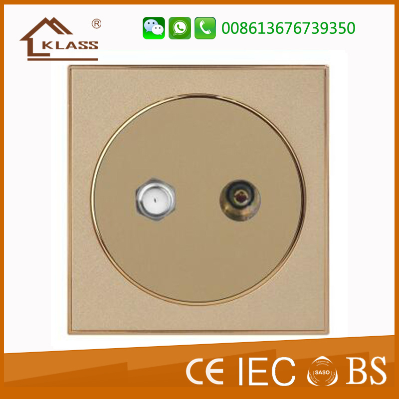 China BS Standard Satellite+TV Socket Supplier