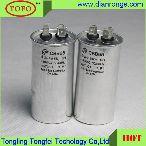 Cbb65 Capacitor AC Metallized Polypropylene Capacitor