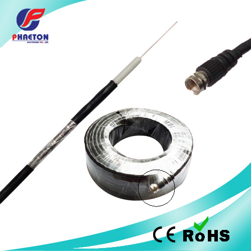 RG6 Coaxial Cable with RF Connector for CATV