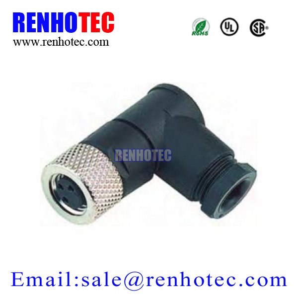 Right Angle Electrical Circular Socket and Plug 2/3/4/5/6 Pin Sensorm8 Connector