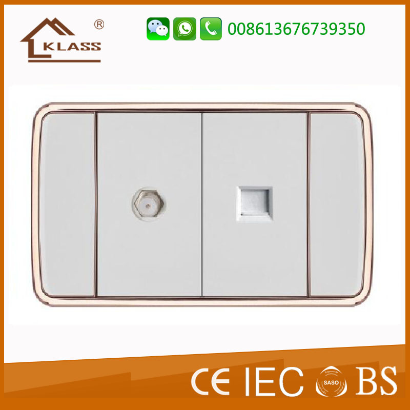 110V American Design Wall Electric Satellite Computer Socket