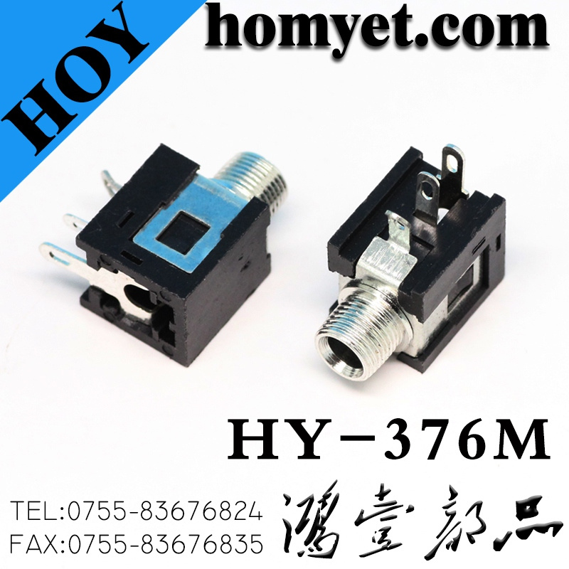 3.5mm Audio Female Connector Solder Type Phone Jack with Screw