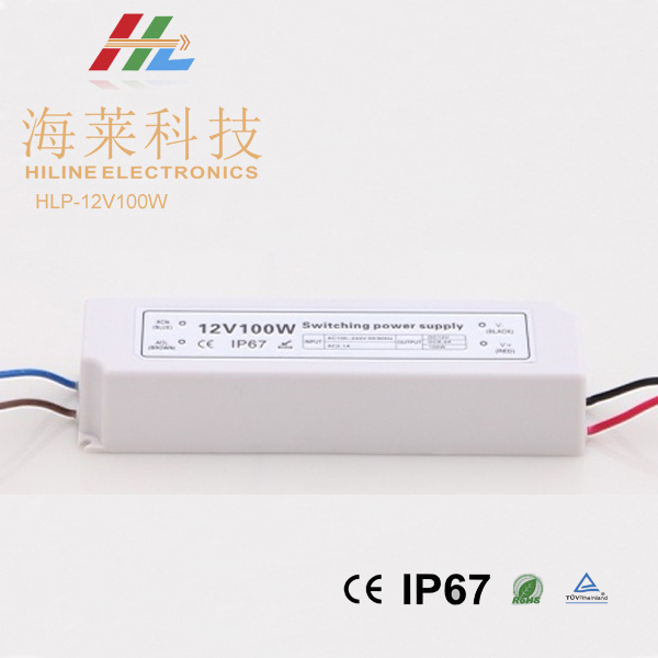Plastic LED Driver 12V100W IP67