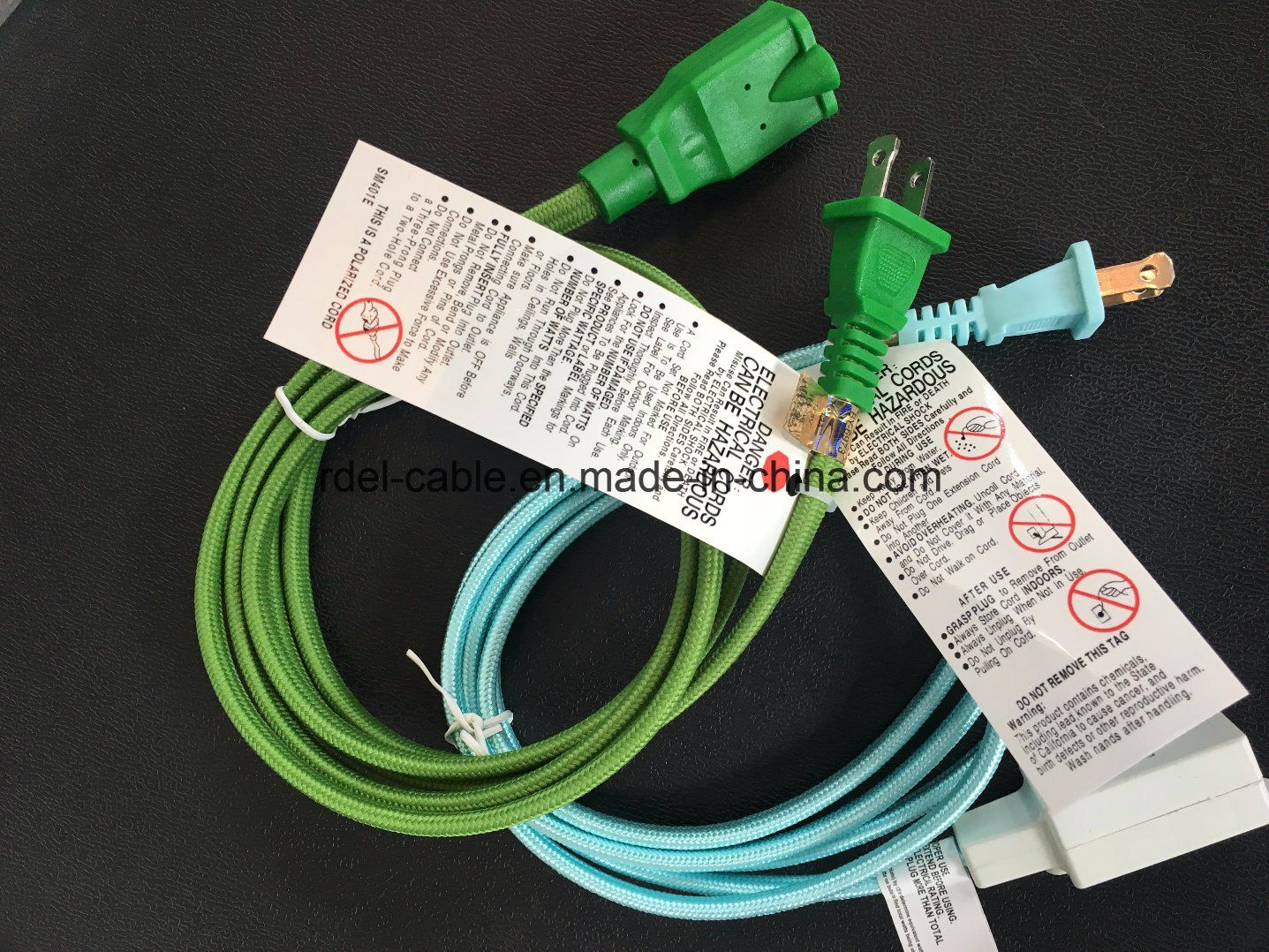 Solid Color Twist Braided Fabric Cable Wire Electric Nylon Cord