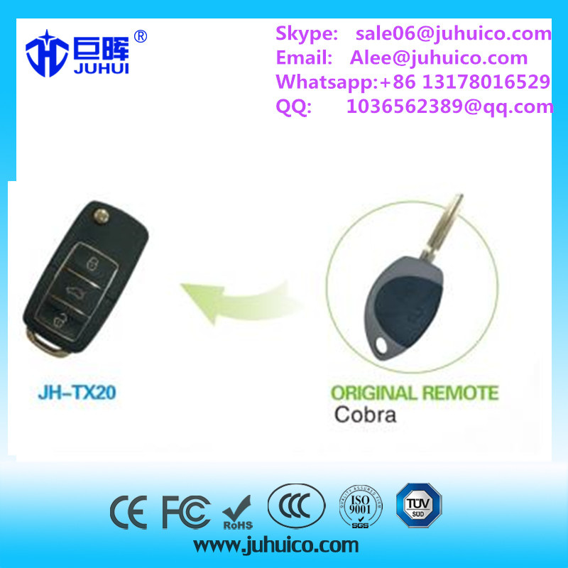 Compatible Cobra Auto Car Alarm System Remote Control with 2 Buttons