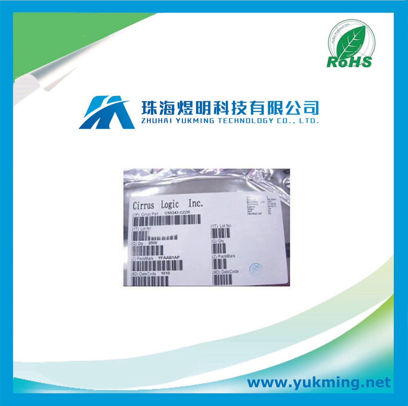 Integrated Circuit of Multi-Bit Audio a/D Converter IC CS5343-Czzr