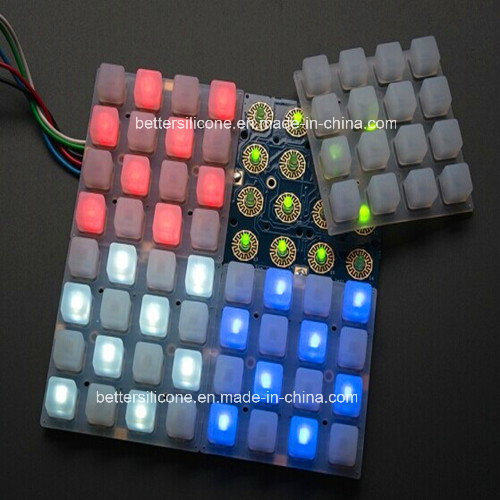 Elastomer Translucent Rubber Backlit Button Pad