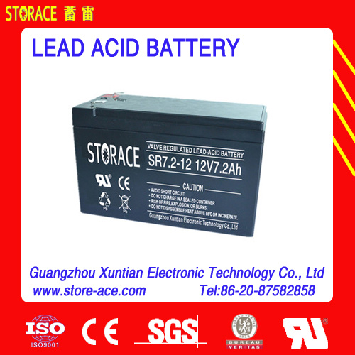 12V Battery VRLA Battery for Emergency Light (SR7.2-12)