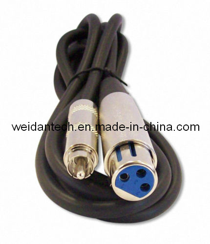 6ft XLR 3pin Female to RCA Male Microphone Cable