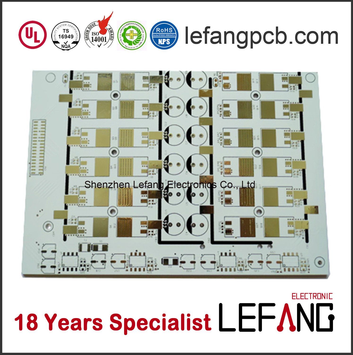 Customized Lead Free Fr4 Smart LED Lighting PCB with RoHS