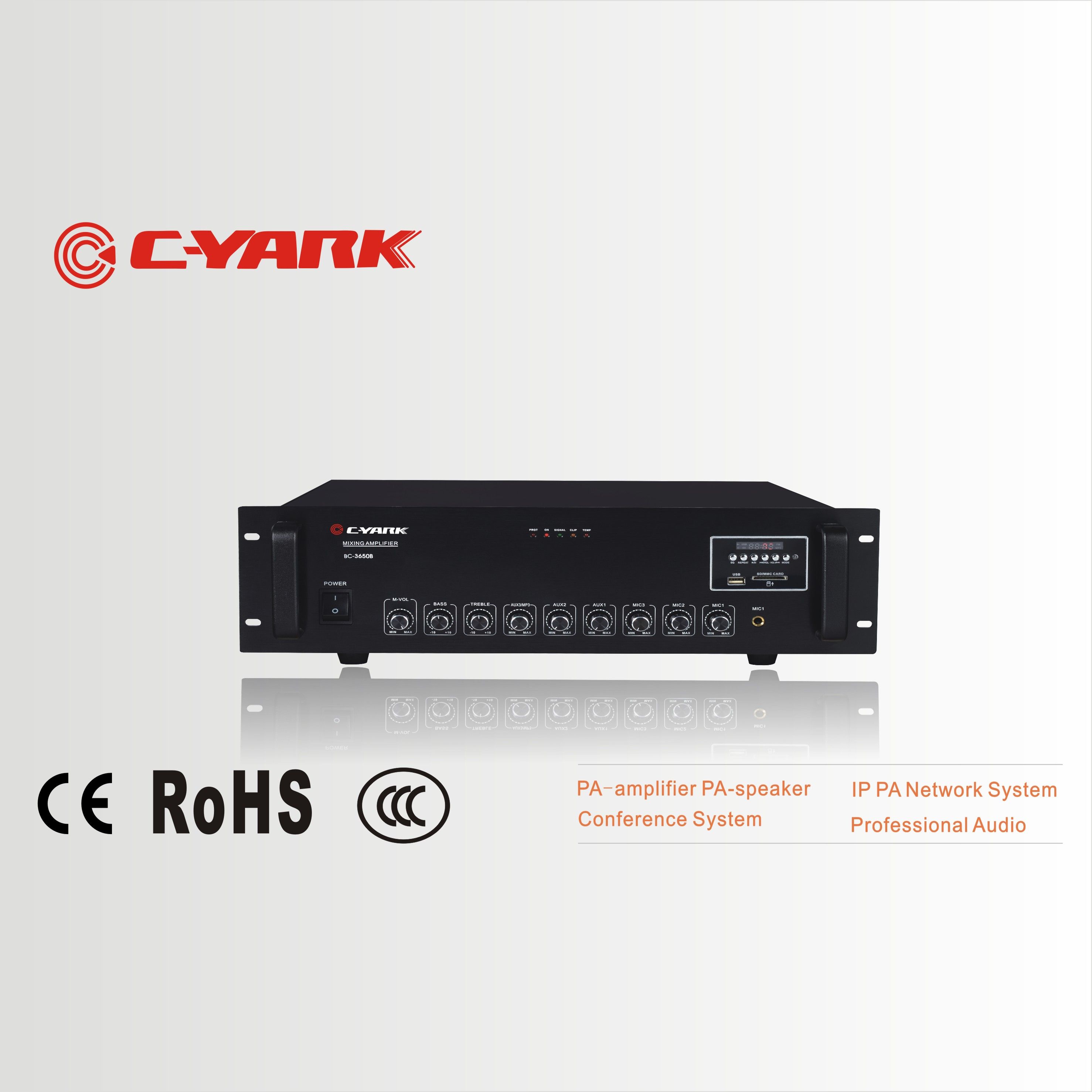 Max Wattage Amplifier with 3u Standard &USB Player