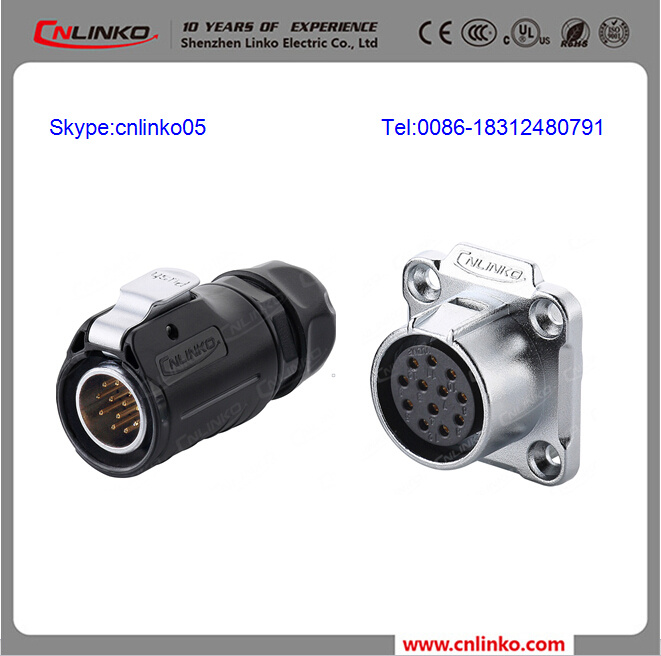 Circular Type Lp-20 Series Waterproof 9 Pin Connector/12 Pin Connector