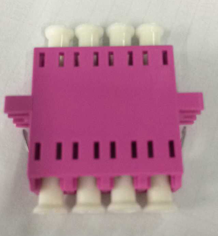 LC 4cores Purple Violet Fiber Optic Adapter