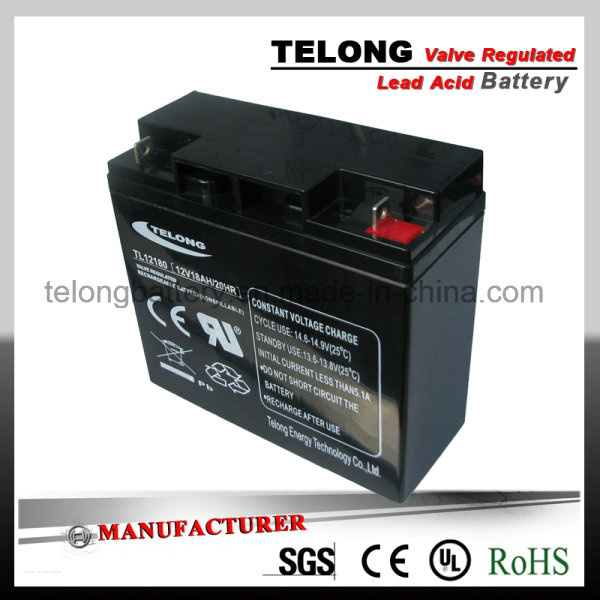 12V18ah Rechargeable UPS Lead Acid Battery with Ce UL Certificate