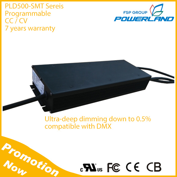 500W Outdoor 0-10V / PWM / Rset / Clock / DMX Dimming Programmable LED Driver