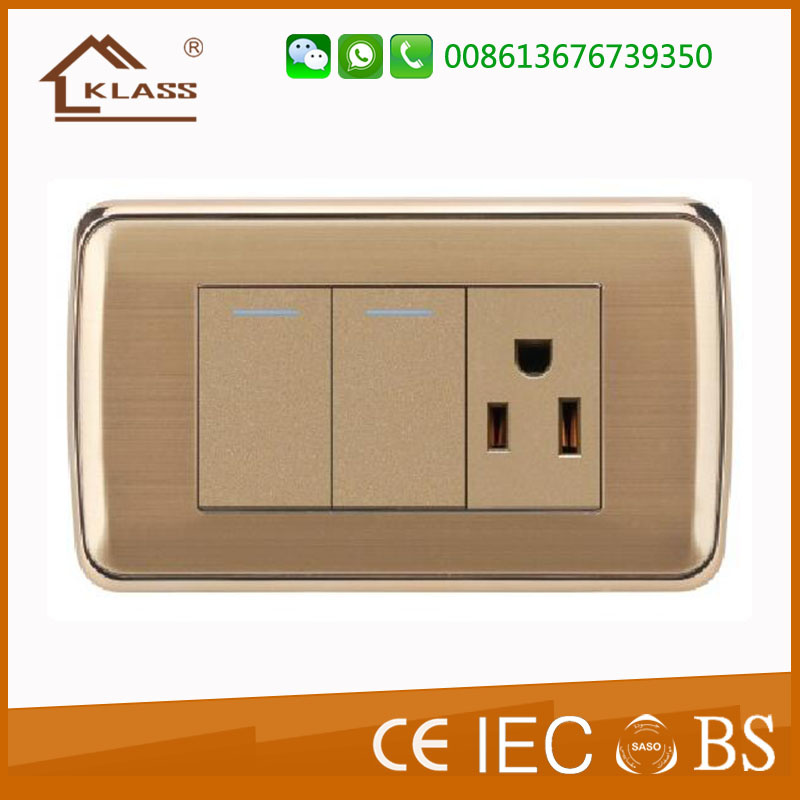 25years Gurantee 1 Gang 1way Switch and 3pole Socket