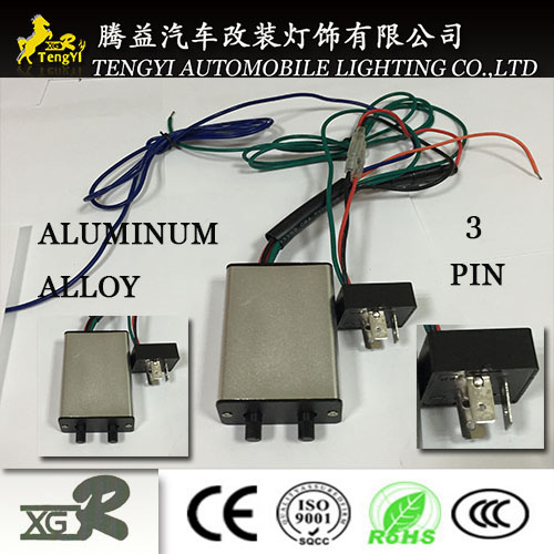 12V LED Bulb Auto Flasher Relay 3 Pin with Alloy