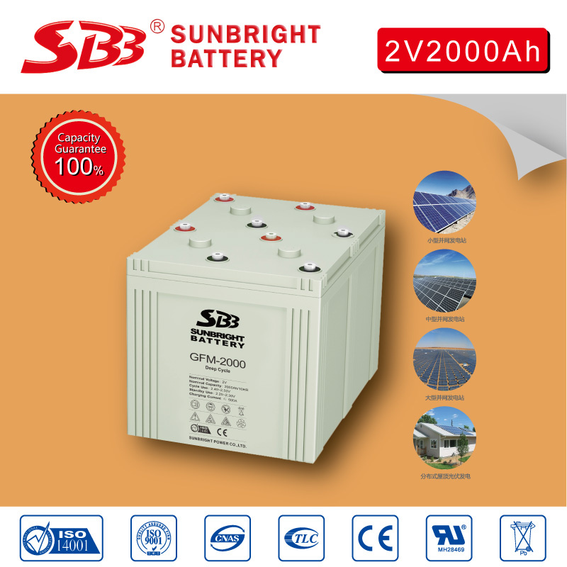 2V2000ah AGM Battery for Telecom Installations