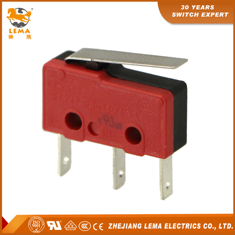 Lema Red and Black 110 Quick Connect Terminal Kw12-1g Micro Switch