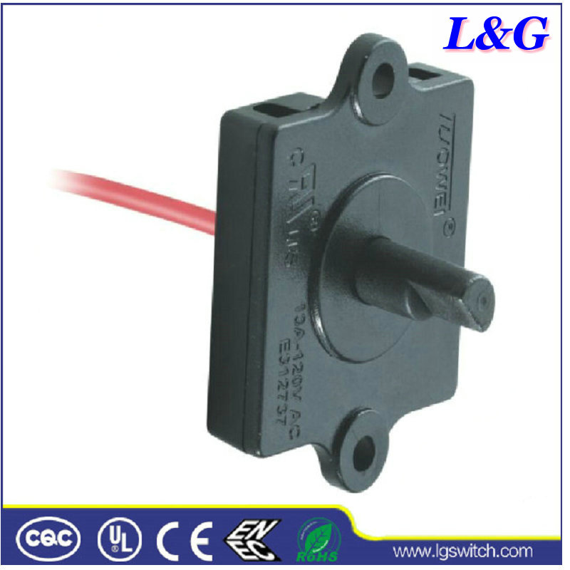 Electrical Power 5 Way Control Selector Micro Rotary Switch with Wire