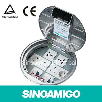 Scss Structured Cabling System Low Voltage System Output Floor Connector Socket Boxes Suitable for Carpet