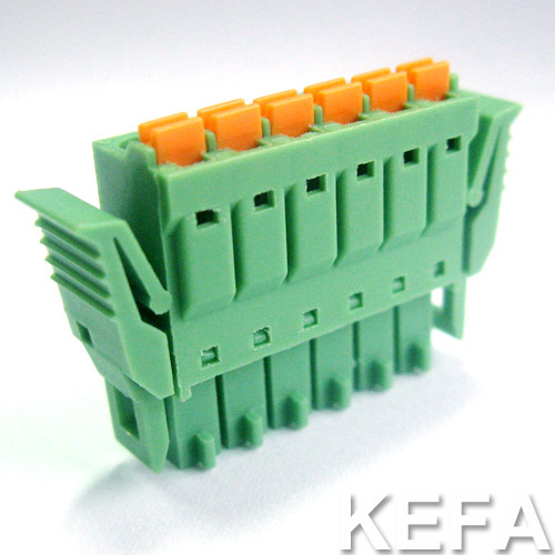 Spring Plugable Terminal Block with Flang
