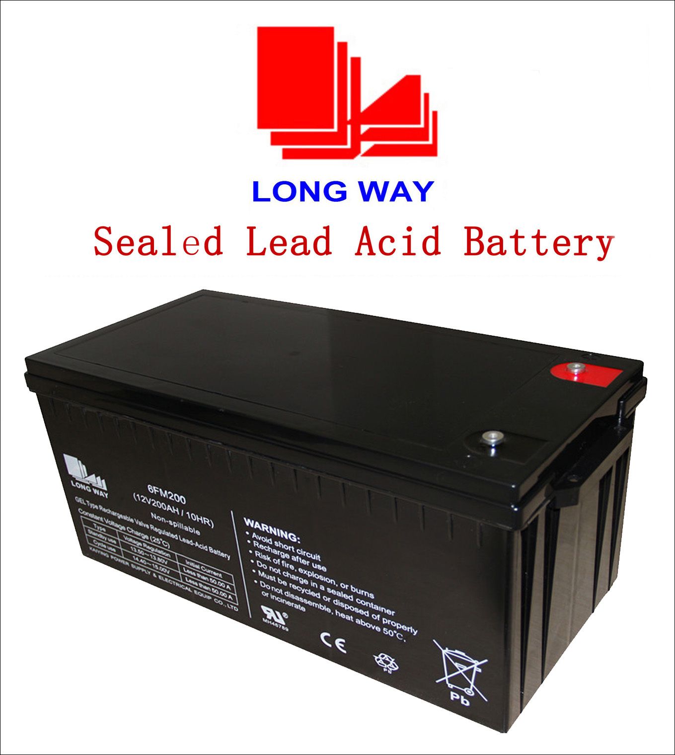 Storage Lead Acid Battery 12V200ah for Cable Television