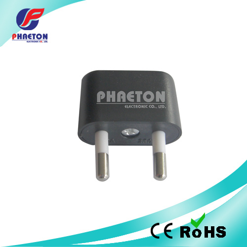 2p Round AC Adaptor Plug to 2p AC Jack Plug