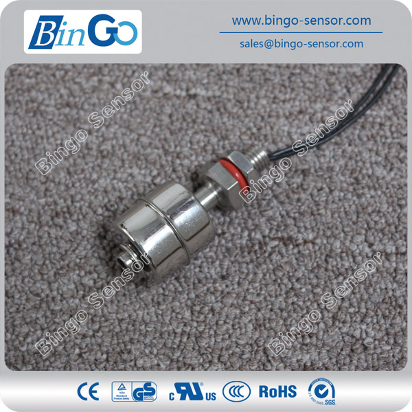 Vertical Mounted Stainless Steel Single Magnetic Electric Sensor Float Level Switch