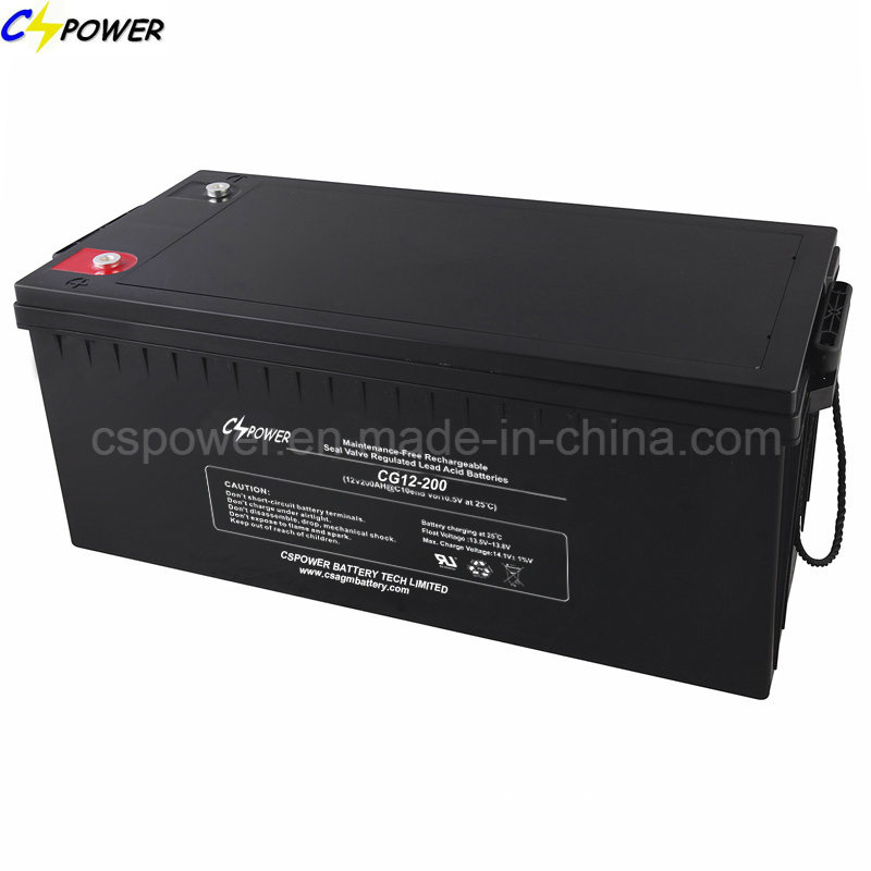 Long Life Deep Cycle Gel Battery 12V250ah Solar Storage Cg12-250