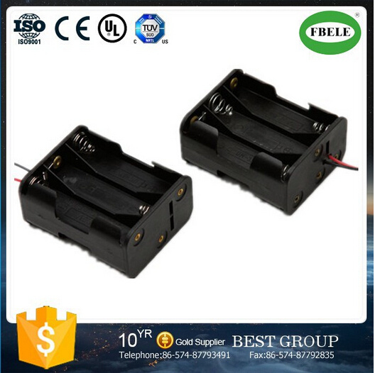 9V Battery with Switch 3AA Battery Holder Waterproof Battery