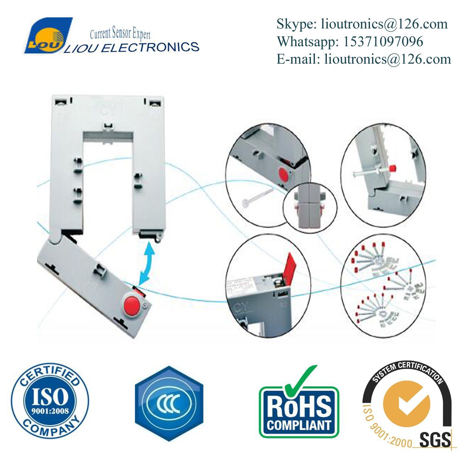 High Current Split Core Current Transformer