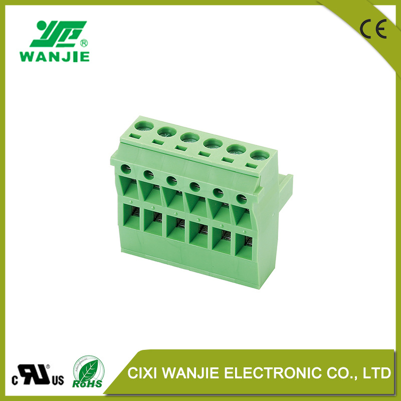 PCB Terminal Block Pluggable Connector with High Voltage High Current Wj2edgkh, Pitch 5.08mm