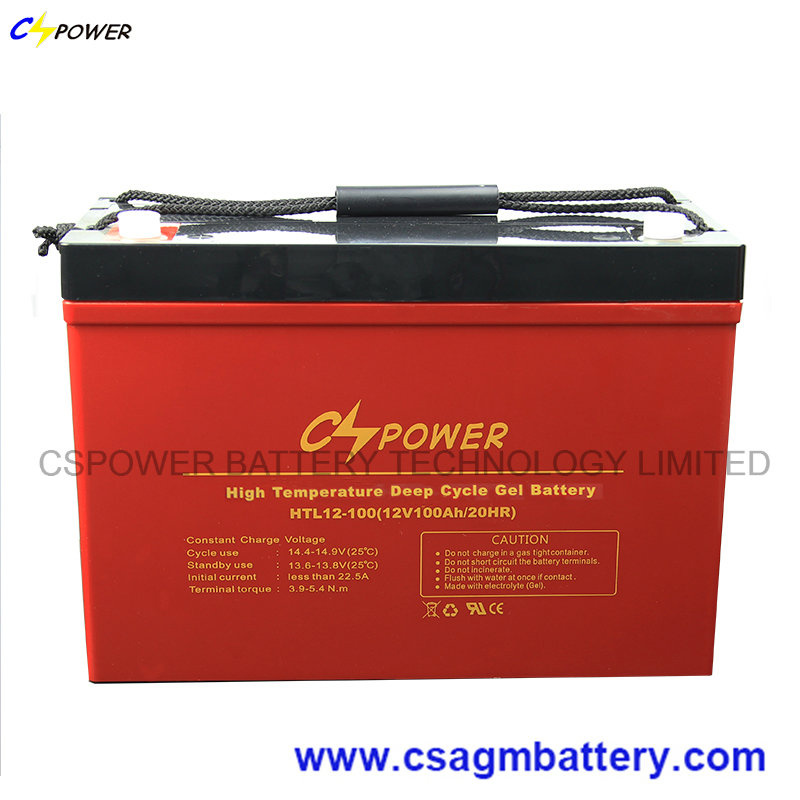 Cspower VRLA Battery 12V 100ah, Deep Cycle Battery for Solar