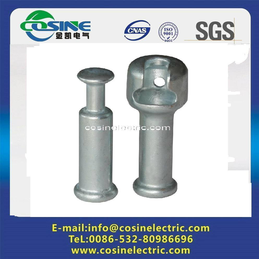 Socket and Ball Fitting for Composite Insulator/Polymer Deadend Insulator Fitting
