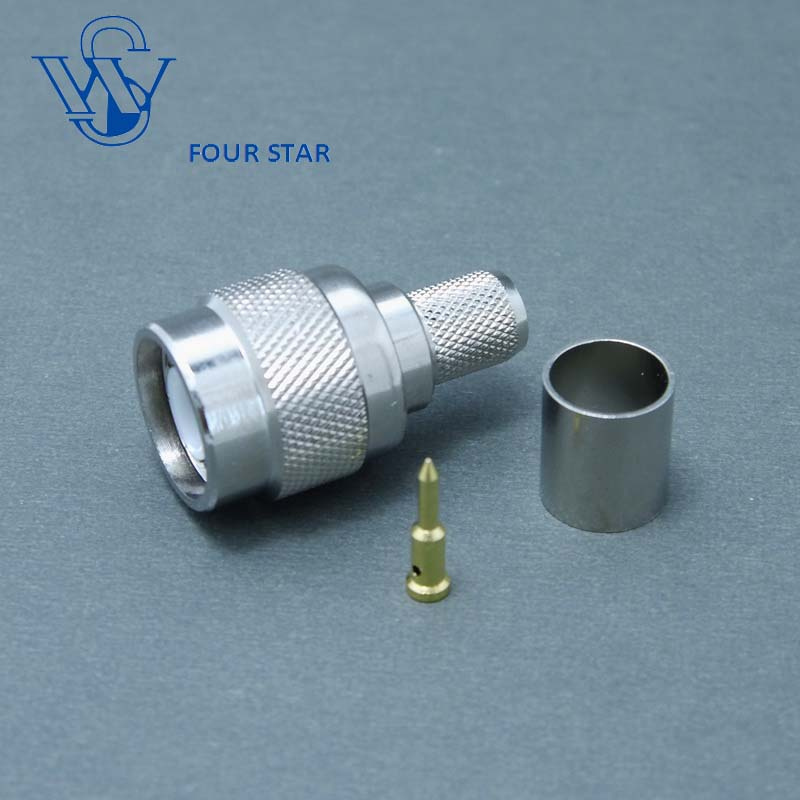 TNC Male Plug Crimp Coaxial Connector for LMR300 Cable