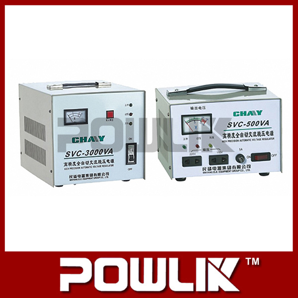 SVC-500va Single-Phae High Accuracy Full-Automatic AC Voltage Stabilizer