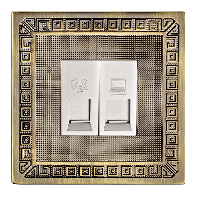 Brass Telephone Socket / Tel Socket / Data Socket
