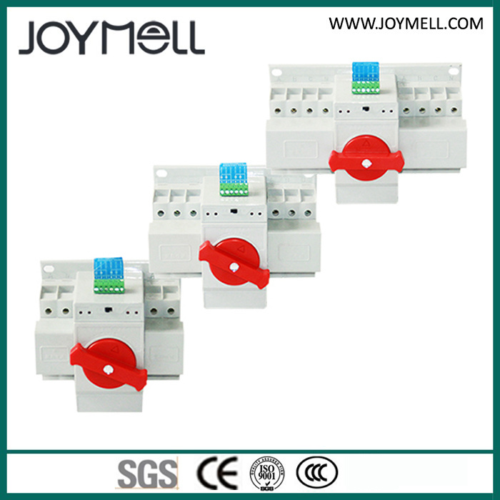 Electric Circuit Breaker Type 2p Automatic Changeover Switch From 1A to 63A